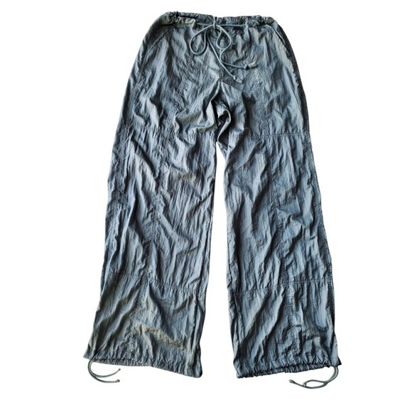 MOTEL NWOT Y2K Chute Trouser In Parachute Cool Grey Paratrooper Pants M - Picture 4 of 16